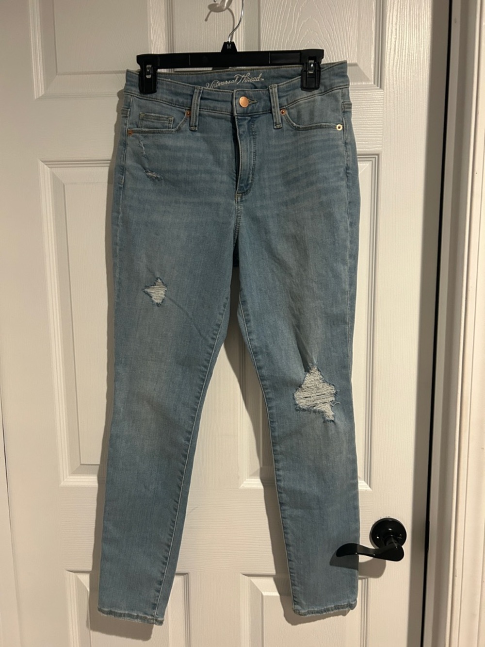 Universal Thread Light Blue Distressed Skinny Jeans